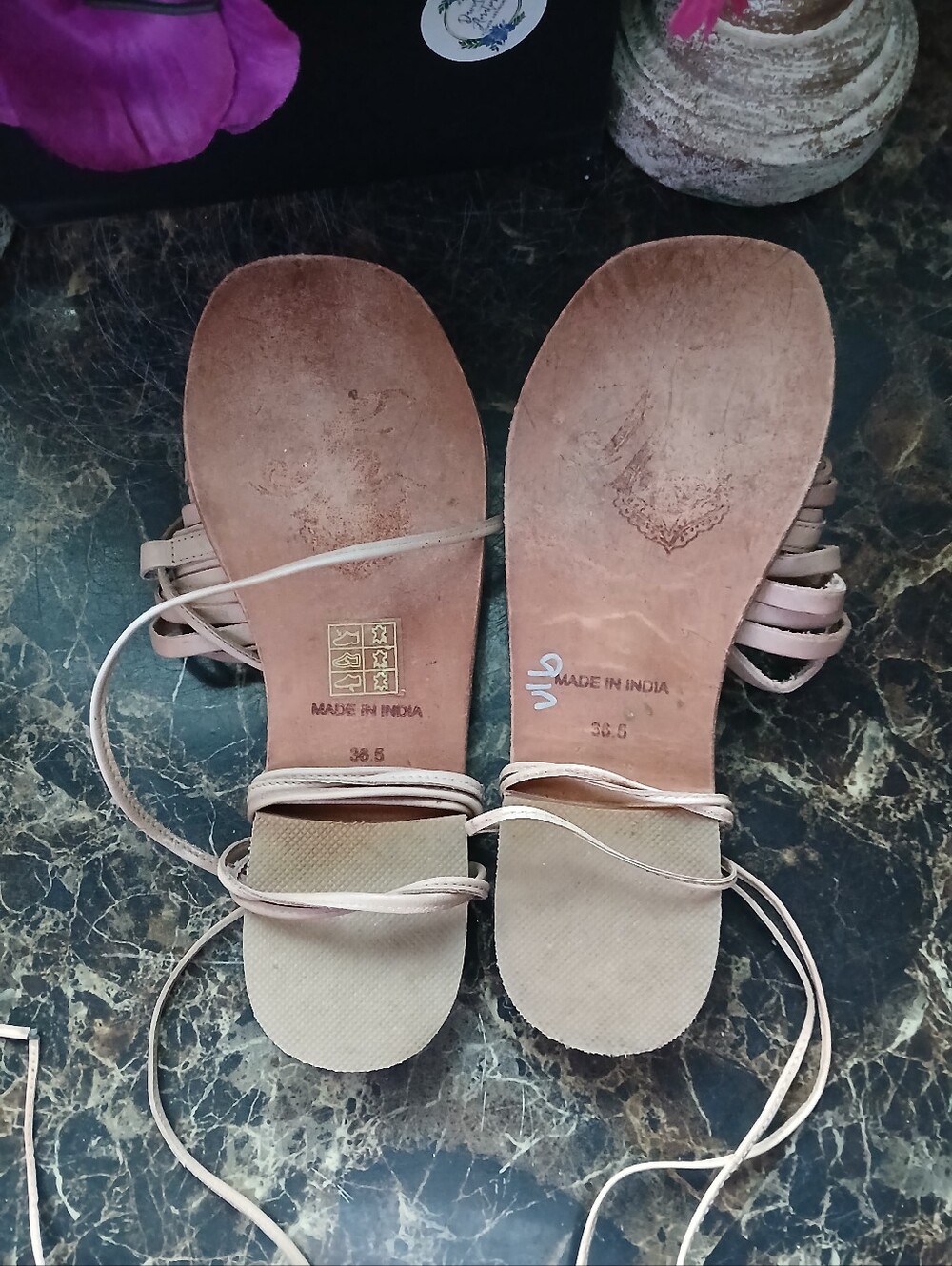 🇺🇸 4th of July Free People Cami Huarache Wrap-Around Sandals 36.5 EU Women - Picture 7 of 11